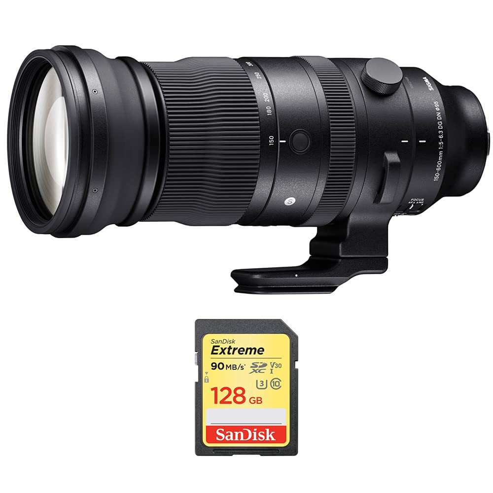 SIGMA - シグマ 150-600mm F5-6.3 DG DN OS Sports Amazon.com : 150-600mm F5/-6.3 DG DN for Sony E Black